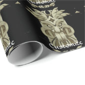 ティキ彫刻雷 ラッピングペーパー (ロールコーナー)