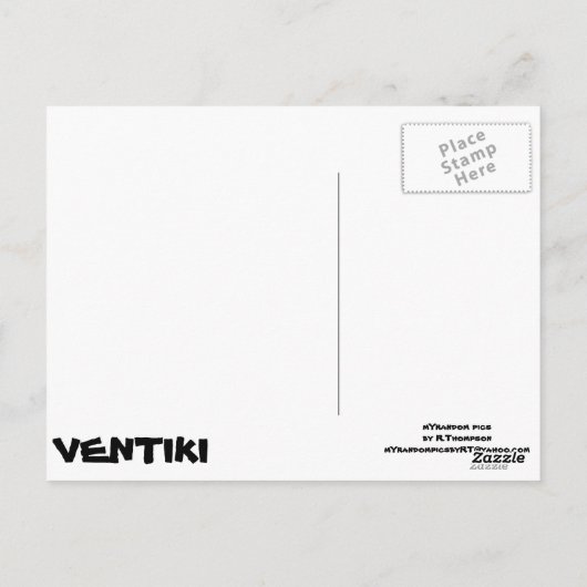 ティキ時間 ポストカード (裏面)