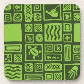 ティキ模様 コースター (正面)