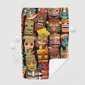 ティキ模様 ゴルフタオル (インサイチュ)