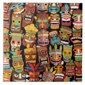 ティキ模様 タイル (正面)