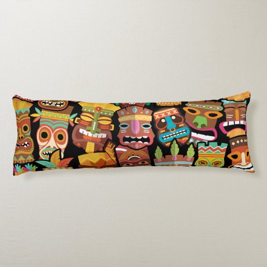 ティキ模様 ボディピロー (裏面)