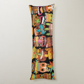 ティキ模様 ボディピロー (裏面 (縦))