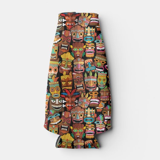 ティキ模様 ボトルクーラー (正面)