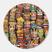 ティキ模様 マグネット (正面)