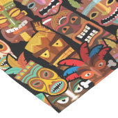 ティキ模様 ロングテーブルランナー (コーナー)