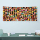 ティキ模様 横断幕 (トレードショー)