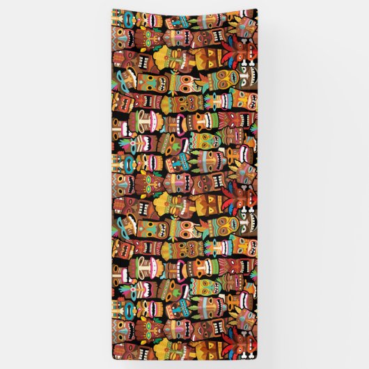 ティキ模様 横断幕 (縦)