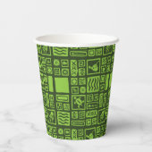 ティキ模様 紙コップ (裏面)