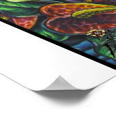 ティキ神プリントの火 ポスター (角)