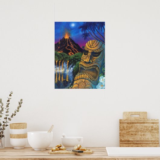 ティキ神 ポスター (キッチン)