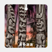 ティキ部族会議、両面方陣。 メタルオーナメント (裏面)