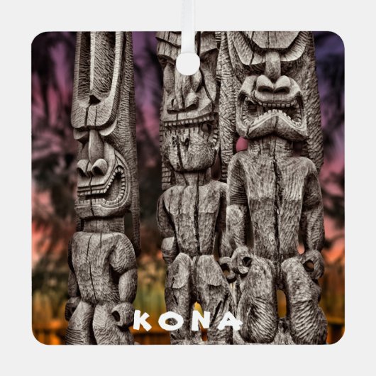 ティキ部族会議、両面方陣。 メタルオーナメント (正面)