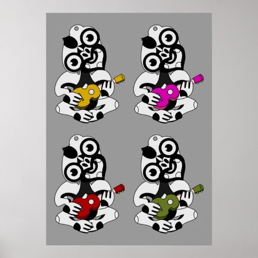 ティキ・ウクレレ・バンド ポスター (正面)