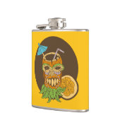 ティキ・カクテルおもしろい、 フラスク (左)