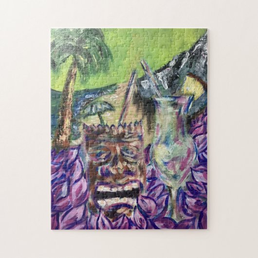 ティキ&ルアウ（ハワイ式宴会）パズル ジグソーパズル (縦)