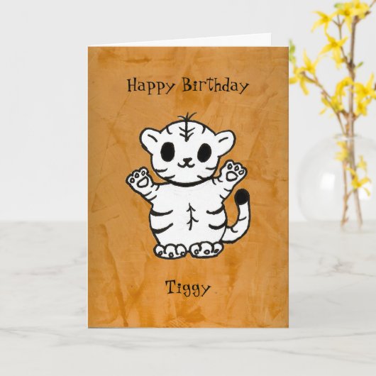 ティギー カード (黄色い花)