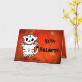 ティギー ハッピー ハロウィン カード (黄色い花)