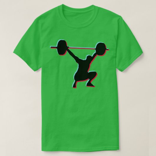 ティクトック重量挙げ Tシャツ (デザイン正面)