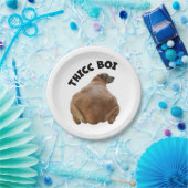 ティクボイファットイエローおもしろいラブラドールレトリバー ペーパープレート (パーティー)