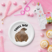 ティクボイファットイエローおもしろいラブラドールレトリバー ペーパープレート (パーティー)