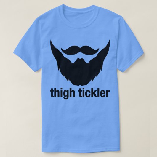 ティクラーおもしろいヒゲデザイン Tシャツ (デザイン正面)
