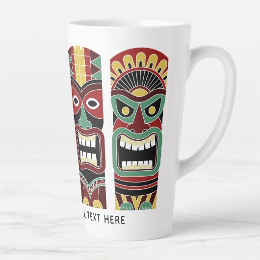 ティクールキトテムズカスタム文字ラテマグ カフェラテマグ (右)