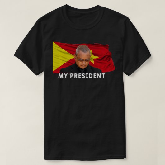 ティグレイ私の大統領デブレティション私はティグレイの贈り物が大好き Tシャツ (デザイン正面)