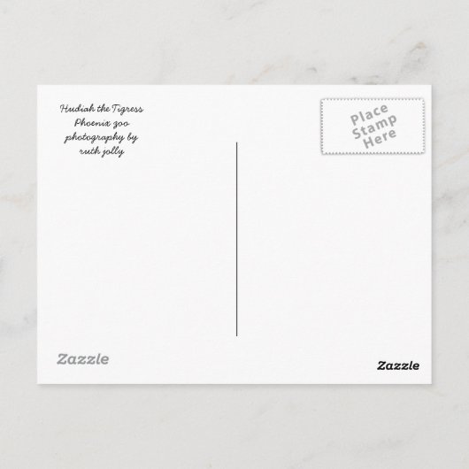 ティグレス ポストカード (裏面)