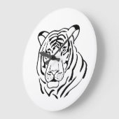 ティグレ無料 ラージ壁時計 (傾斜)