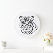 ティグレ無料 ラージ壁時計 (ホーム)