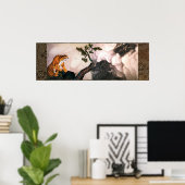 ティグレ・イ・ドラゴン（1781年）丸山応挙 ポスター (ホームオフィス)