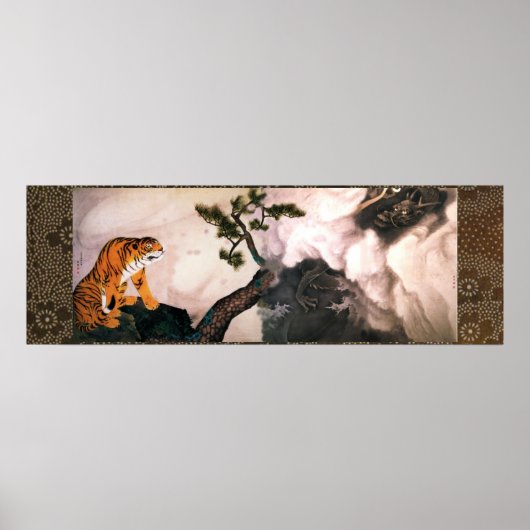 ティグレ・イ・ドラゴン（1781年）丸山応挙 ポスター (正面)