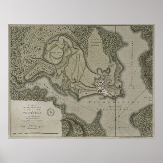 ティコンデロガ砦 ポスター (正面)