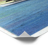 ティコンデロガ離れ汽船の港バーリントン ポスター (角)