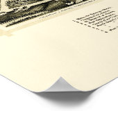 ティコンデロガ， NYパノラママップ – 1891 ポスター (角)