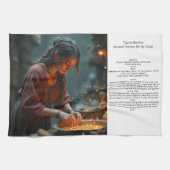 ティサナバリカ古代ローマ大麦スープ茶タオル キッチンタオル (横)