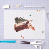 ティシュペーパー うさぎ クリスマスツリー 星 薄葉紙 (クラフト)