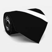 ティジザゴレトロ白黒Vストライプ ネクタイ (ロール)