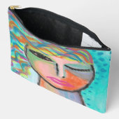 ティジーオリジナル抽象芸術アート アクセサリーポーチ (見開き)