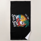 ティスザシーサンサンサンタビーチクリスマスインジュイ ビーチタオル (正面)