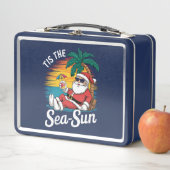 ティスザシーサンサンサンタビーチクリスマスインジュイ メタルランチボックス (インサイチュ)