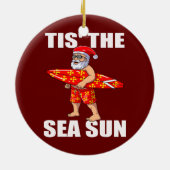 ティスザシーサンサンサンタビーチサンタサーフィン セラミックオーナメント (裏面)