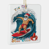 ティスザシーサン – サーフィンサンタ セラミックオーナメント (右)