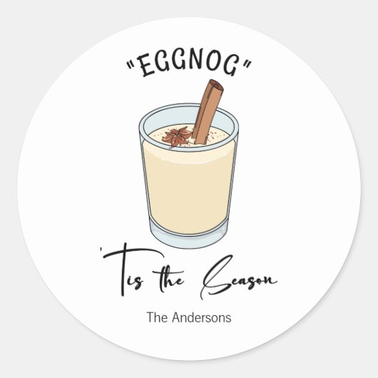 ティスザシーズンエグノグホリデイ ラウンドシール (正面)