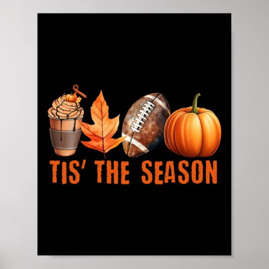 ティスザシーズンカボキンリーフラテ秋サンクスギビン ポスター (正面)