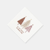 ティスザシーズンクリスマスフェスティバルツリーズホリデイ スタンダードカクテルナプキン (角)