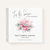 ティスザシーズンクリスマスブライダルシャワーゲストブック ノートブック (正面)