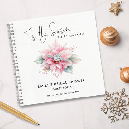 ティスザシーズンクリスマスブライダルシャワーゲストブック ノートブック