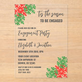 ティスザシーズンクリスマス婚約パーティ アクリル招待状 (正面)